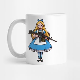 Tactical Wonderland Odyssey Tee: A Unique Twist on Alice's Journey Mug